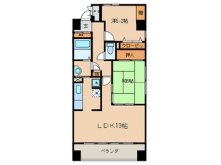 グランディオス 京都東の物件間取画像